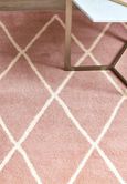 Contemporary Design Albany Rug - Pink - Diamond - Sizes Available