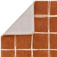 Contemporary Design Albany Rug - Rust Grid - Sizes Available
