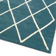 Contemporary Design Albany Rug - Teal Diamond - Sizes Available
