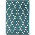 Contemporary Design Albany Rug - Teal Diamond - Sizes Available