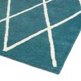 Contemporary Design Albany Rug - Teal Diamond - Sizes Available