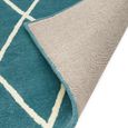 Contemporary Design Albany Rug - Teal Diamond - Sizes Available