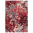 Contemporary Design Enigma Rug - Red - Sizes Available