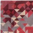 Contemporary Design Enigma Rug - Red - Sizes Available