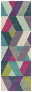 Contemporary Design Funk Rug - Chevron 02 - Blue Green - Sizes Available
