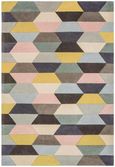 Contemporary Design Funk Rug - Honeycomb 04 - Pastel Multi Colour - Sizes Available