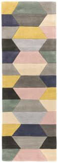Contemporary Design Funk Runner - Honeycomb 04 - Pastel - 70cm x 200cm