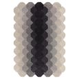 Contemporary Design Hive Rug - Charcoal - Sizes Available