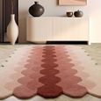 Contemporary Design Hive Rug - Pink - Sizes Available