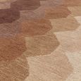 Contemporary Design Hive Rug - Rust - Sizes Available
