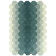 Contemporary Design Hive Rug - Teal - Sizes Available