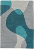 Contemporary Design Matrix Rug - Arc 57 - Teal - Sizes Available