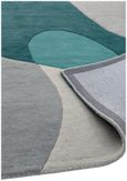 Contemporary Design Matrix Rug - Arc 57 - Teal - Sizes Available
