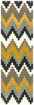 Contemporary Design Matrix Rug - Cuzzo 69 - Mustard - Sizes Available
