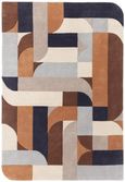Contemporary Design Matrix Rug - Klotski 88 - Terracotta - Sizes Available