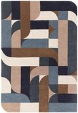 Contemporary Design Matrix Rug - Klotski 89 - Teal - Sizes Available