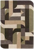 Contemporary Design Matrix Rug - Klotski 90 - Sage - Sizes Available