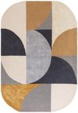 Contemporary Design Matrix Rug - Oval 76 - Sunset - Sizes Available