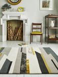 Contemporary Design Matrix Rug - Rhombus 62 - Mustard - Sizes Available