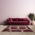 Contemporary Design Metro Rug - Plum - Sizes Available