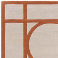 Contemporary Design Metro Rug - Rust - Sizes Available