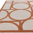 Contemporary Design Metro Rug - Rust - Sizes Available