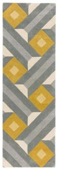 Contemporary Design Reef Runner - Motif RF01 - Ochre Grey - 66cm x 200cm