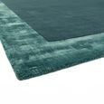 Contemporary Plain Ascot Rug - Aqua Blue - Sizes Available