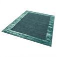 Contemporary Plain Ascot Rug - Aqua Blue - Sizes Available