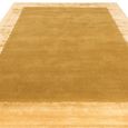 Contemporary Plain Ascot Rug - Gold - Sizes Available