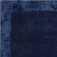 Contemporary Plain Ascot Rug - Navy - Sizes Available