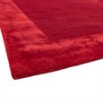 Contemporary Plain Ascot Rug - Red - Sizes Available