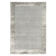 Contemporary Plain Ascot Rug - Silver - Sizes Available