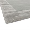 Contemporary Plain Ascot Rug - Silver - Sizes Available