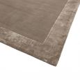 Contemporary Plain Ascot Rug - Taupe - Sizes Available