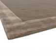 Contemporary Plain Ascot Rug - Taupe - Sizes Available