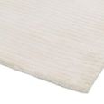 Contemporary Plain Bellagio Rug - White - 120cm x 180cm