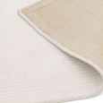 Contemporary Plain Bellagio Rug - White - 120cm x 180cm