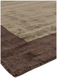 Contemporary Plain Blade Rug - Border 02 - Choco Mocha - Sizes Available