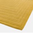 Contemporary Plain Form Geometric Rug - Ochre - Sizes Available