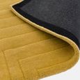 Contemporary Plain Form Geometric Rug - Ochre - Sizes Available