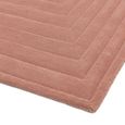 Contemporary Plain Form Geometric Rug - Pink - Sizes Available