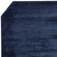 Contemporary Plain Gleam Rug - Navy - Sizes Available