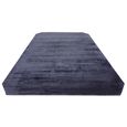 Contemporary Plain Gleam Rug - Navy - Sizes Available
