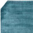 Contemporary Plain Gleam Rug - Teal - 160cm x 230cm