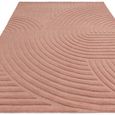 Contemporary Plain Hague Rug - Blush - Sizes Available