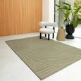 Contemporary Plain Hague Rug - Sage - Sizes Available