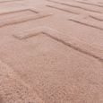 Contemporary Plain Maze Rug - Blush - Sizes Available