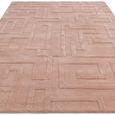 Contemporary Plain Maze Rug - Blush - Sizes Available