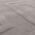 Contemporary Plain Maze Rug - Silver - Sizes Available